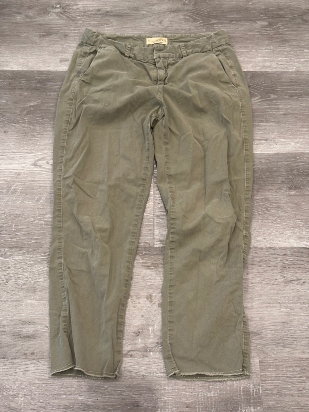 Nili Lotan Shon Tan Barrel Leg Carpenter Utility Pants Womens 2 Made in USA